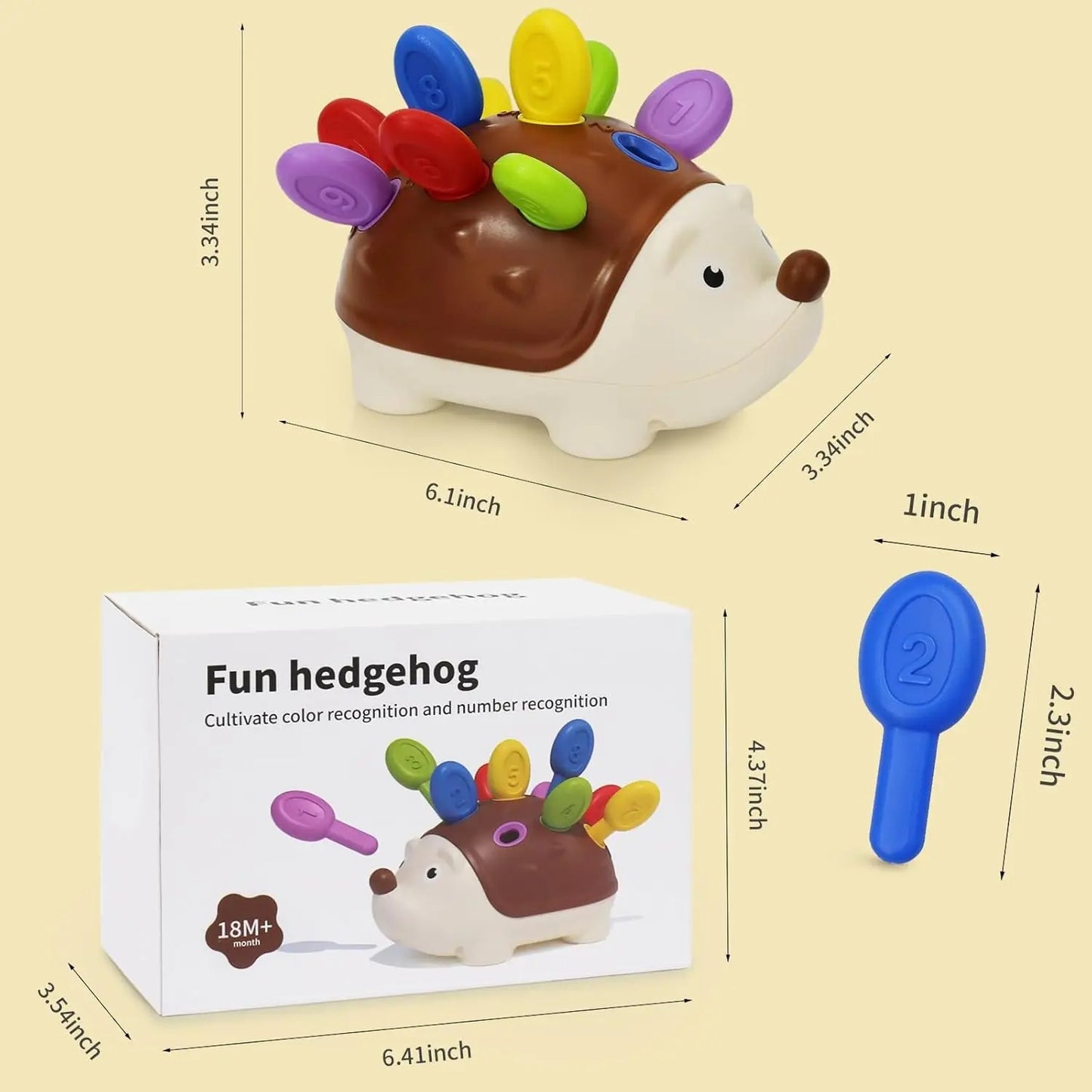 Hérisson Montessori - Jouet Éducatif pour le Développement de l'Enfant ! - Suglem